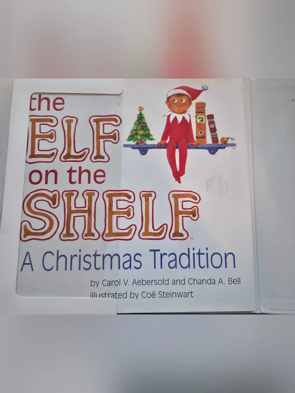 Children's Book and Elf Set - White/Red